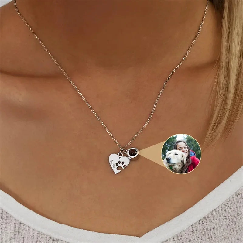 Collar con Proyección de Foto de Mascota